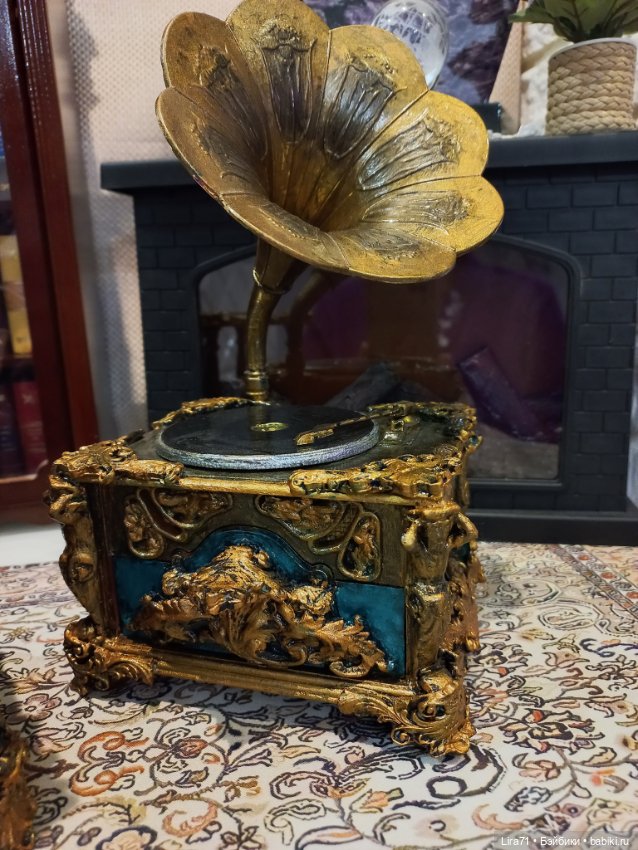 Граммофон музыкальная шкатулка (фото 8)