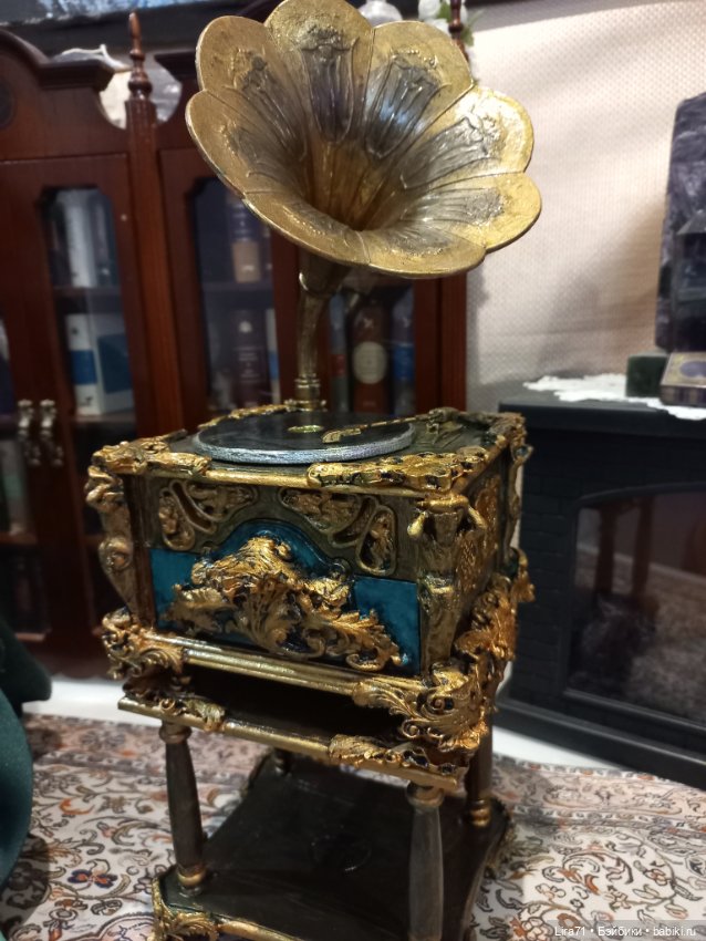 Граммофон музыкальная шкатулка (фото 4)