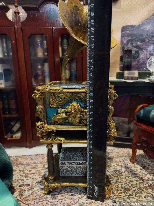 Граммофон музыкальная шкатулка (фото 3)