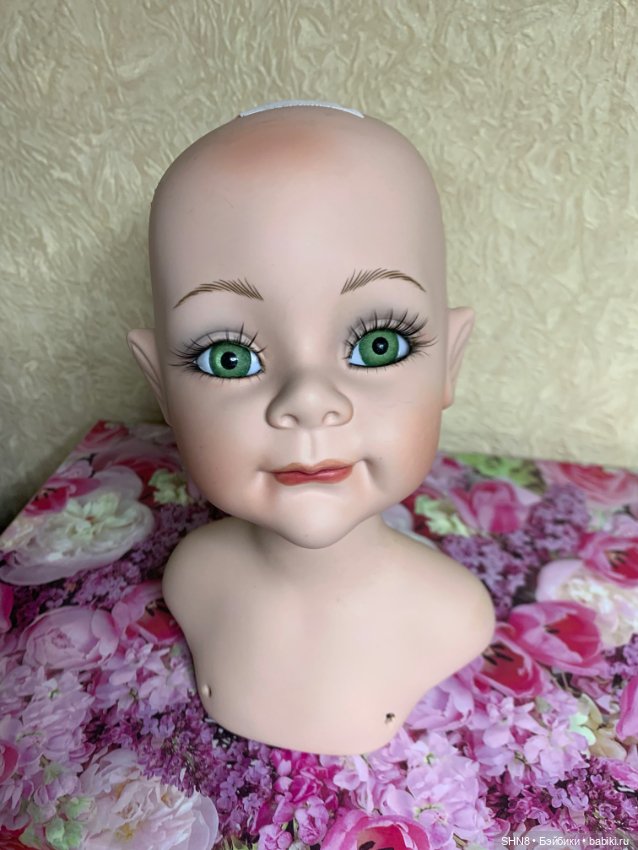 Фарфоровая голова эльфийка в паричке (фото 8)