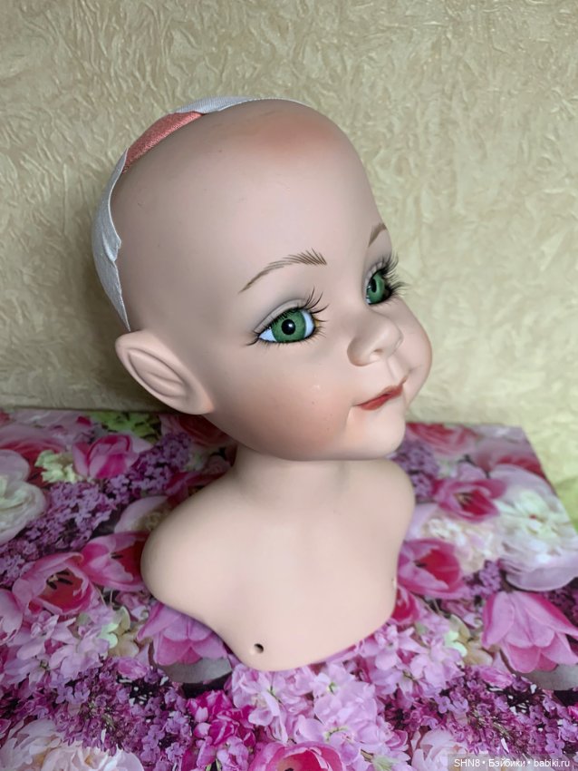 Фарфоровая голова эльфийка в паричке (фото 9)