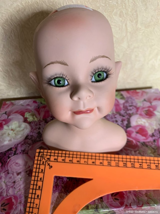 Фарфоровая голова эльфийка в паричке (фото 6)