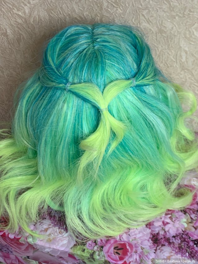 Фарфоровая голова эльфийка в паричке (фото 3)