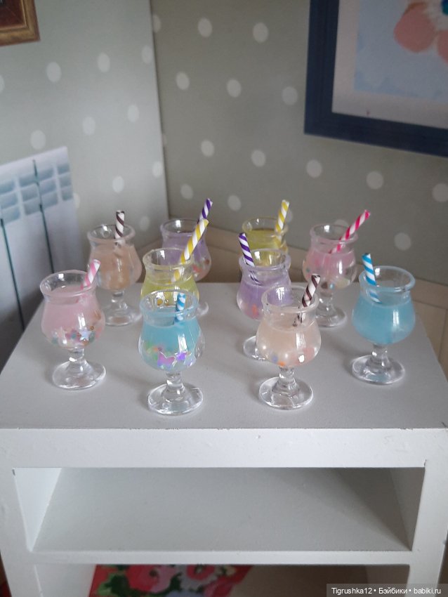 Коктели — Миниатюра для кукол