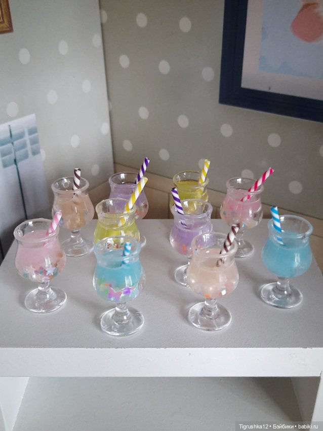 Коктели — Миниатюра для кукол (фото 2)