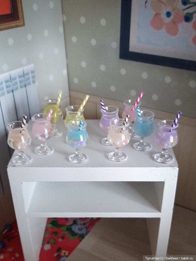 Коктели — Миниатюра для кукол (фото 3)