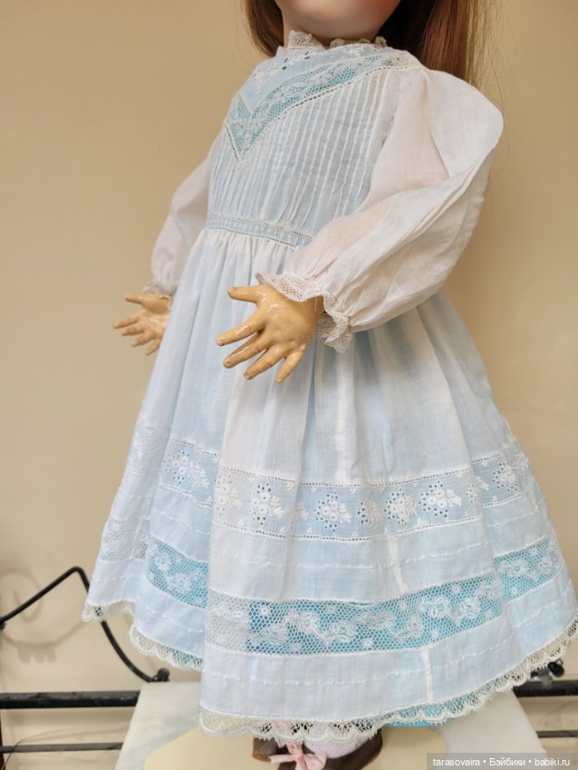 Антикварное платье для куклы 58-65 см (фото 7)