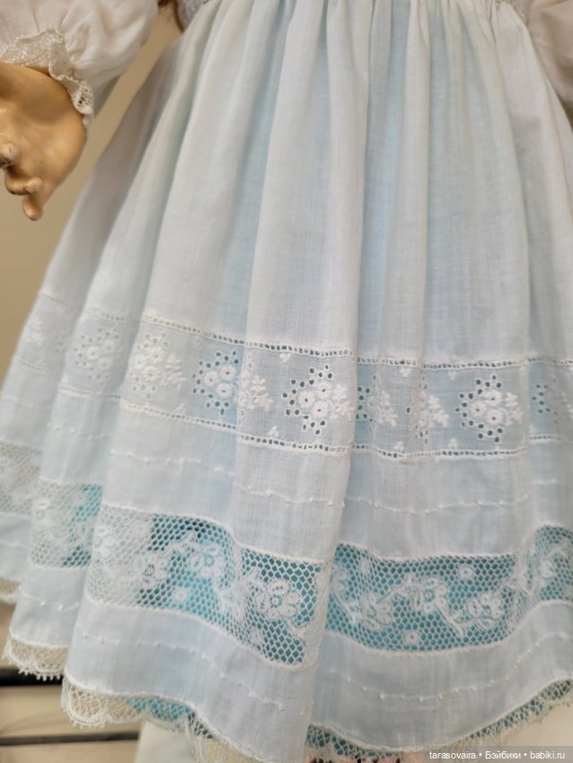 Антикварное платье для куклы 58-65 см (фото 4)
