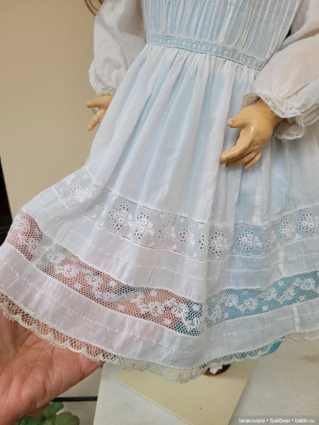 Антикварное платье для куклы 58-65 см (фото 5)