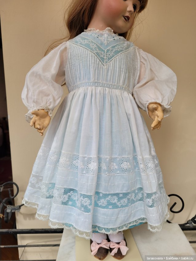Антикварное платье для куклы 58-65 см (фото 2)