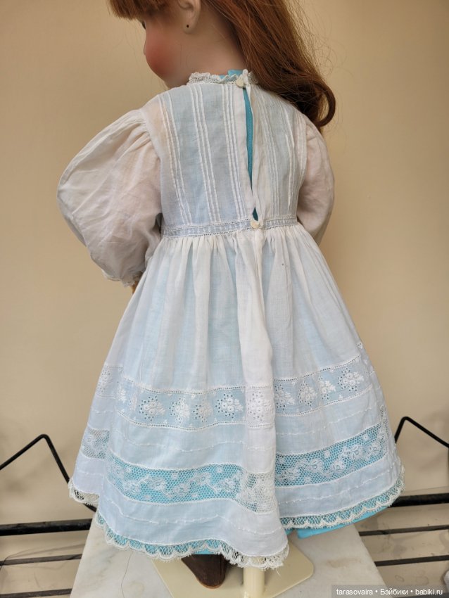 Антикварное платье для куклы 58-65 см (фото 6)