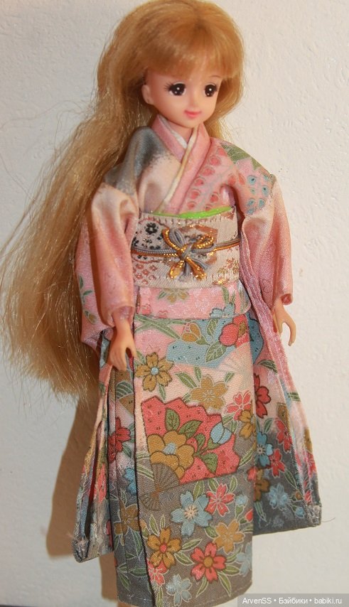 Винтажное кимоно Такара для кукол 1/6 (фото 6)