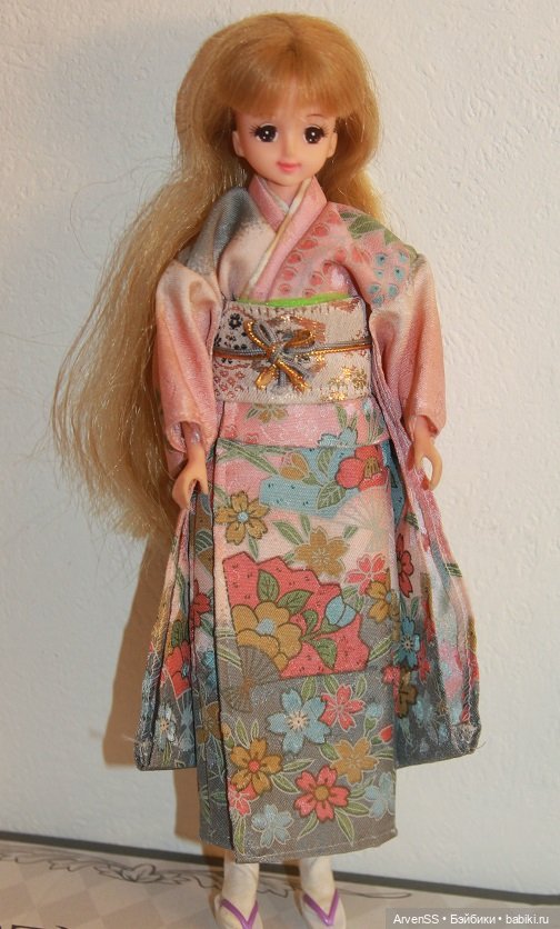 Винтажное кимоно Такара для кукол 1/6 (фото 5)