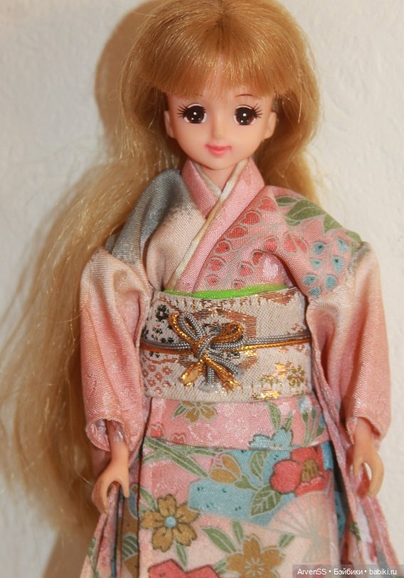 Винтажное кимоно Такара для кукол 1/6 (фото 7)