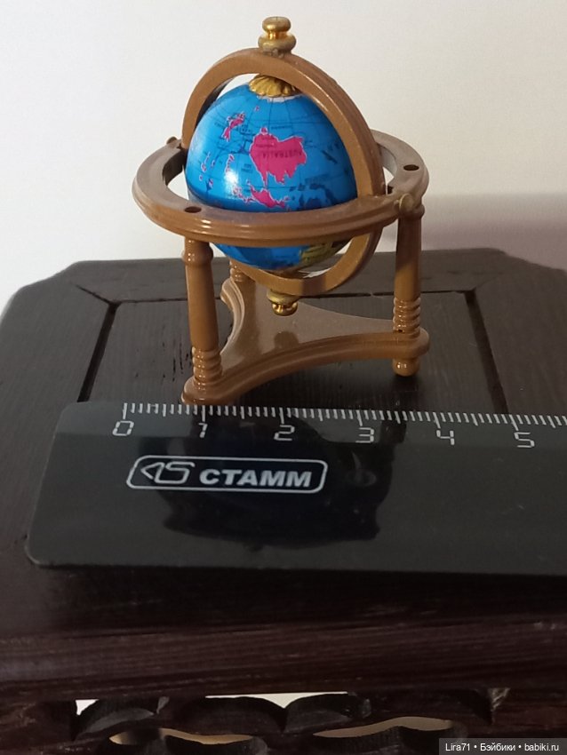 Глобус — Миниатюра для кукол (фото 6)
