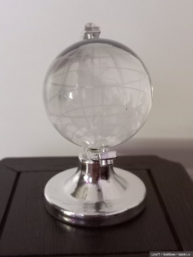 Глобус из стекла — Миниатюра для кукол (фото 2)