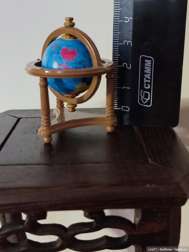 Глобус — Миниатюра для кукол (фото 2)