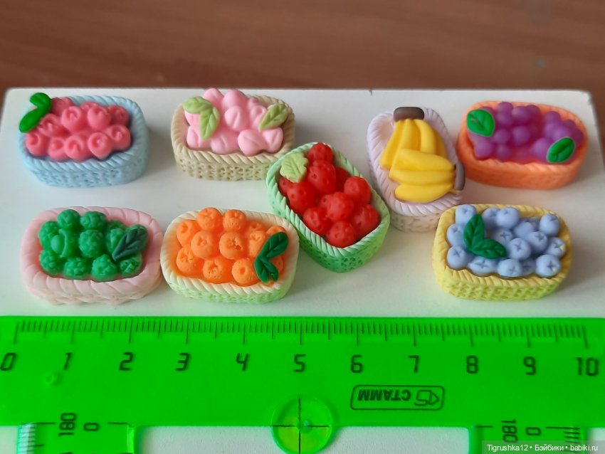 Корзинки с фруктами — Кукольная мебель (фото 4)