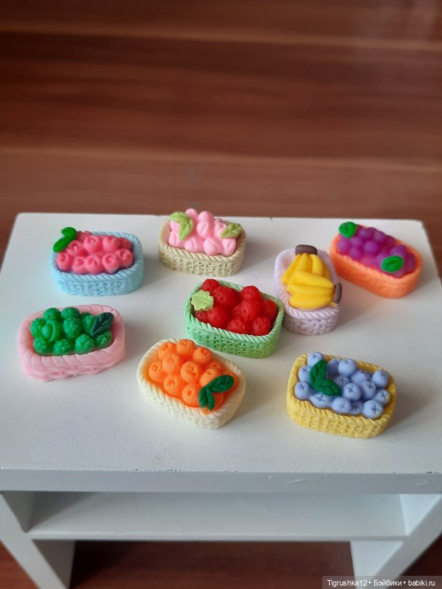 Корзинки с фруктами — Кукольная мебель (фото 2)