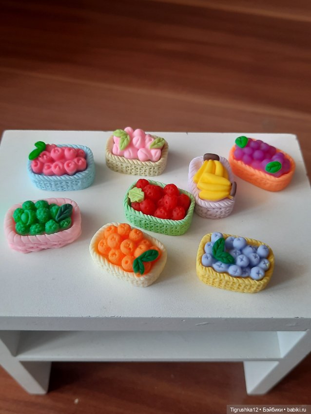 Корзинки с фруктами — Кукольная мебель (фото 3)