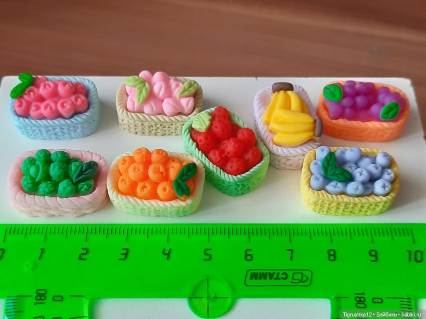 Корзинки с фруктами — Кукольная мебель (фото 5)