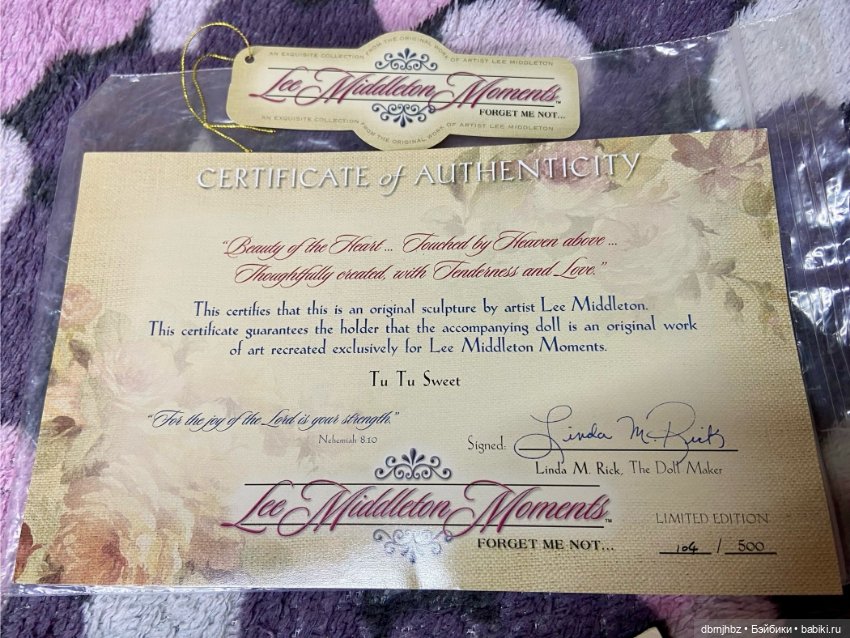 Продаю коллекционную куклу (фото 4)