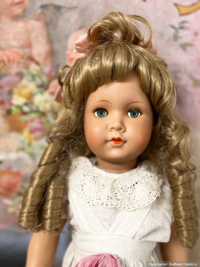 Большая винтажная кукла Sonneberg 500/8 1950 cо швейной машинкой Casige (фото 4)