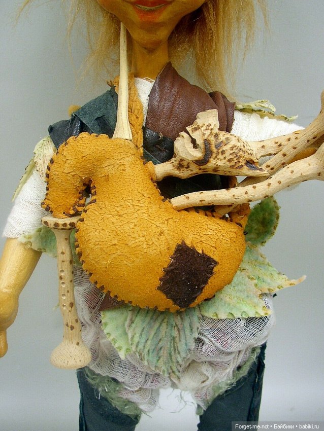 Деревянный лесной эльф от Роберта Райкерса ООАК (One Of A Kind) (фото 3)