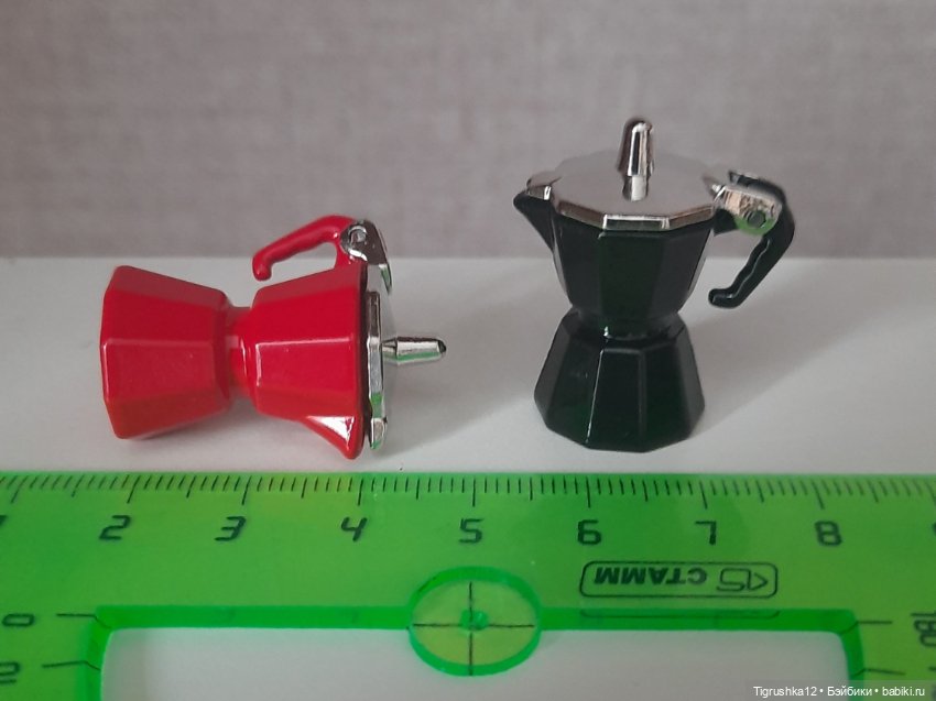 Кофеварки металл — Миниатюра для кукол