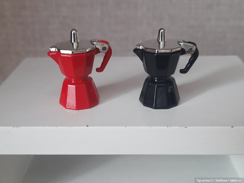 Кофеварки металл — Миниатюра для кукол