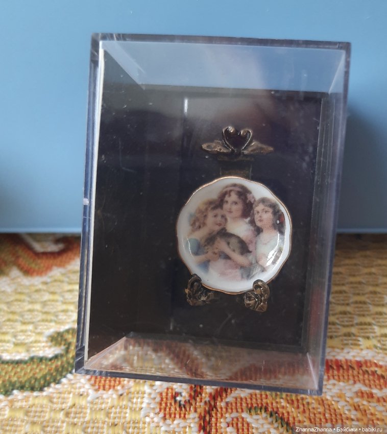 Блюдо фарфор тарелочка — Кукольная миниатюра и румбокс (фото 3)