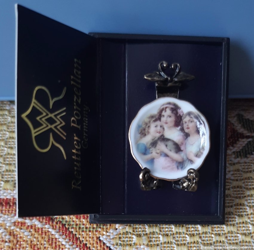 Блюдо фарфор тарелочка — Кукольная миниатюра и румбокс