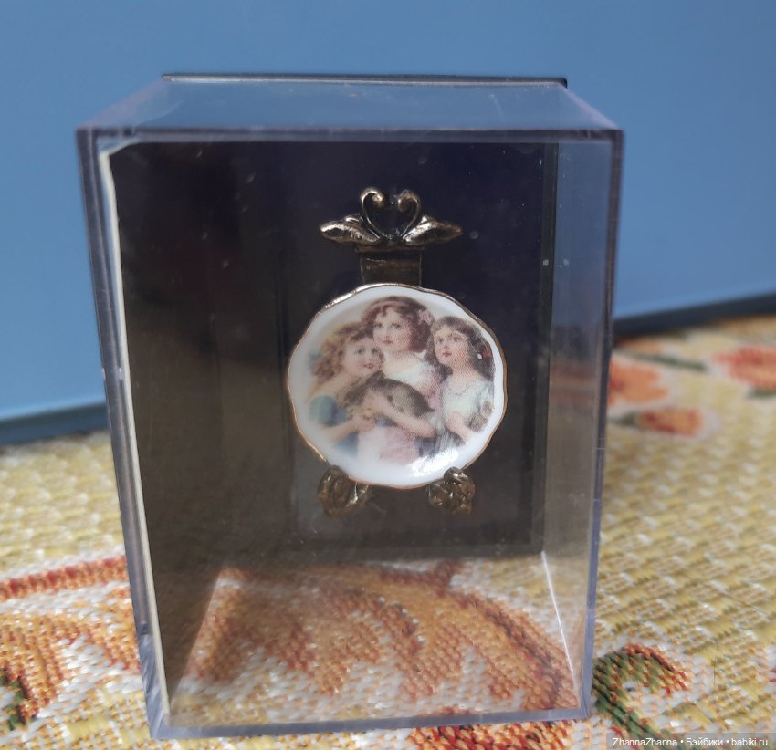 Блюдо фарфор тарелочка — Кукольная миниатюра и румбокс (фото 2)