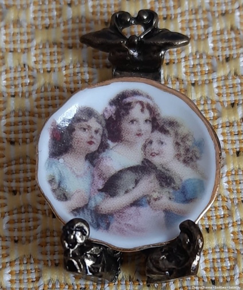 Блюдо фарфор тарелочка — Кукольная миниатюра и румбокс (фото 4)