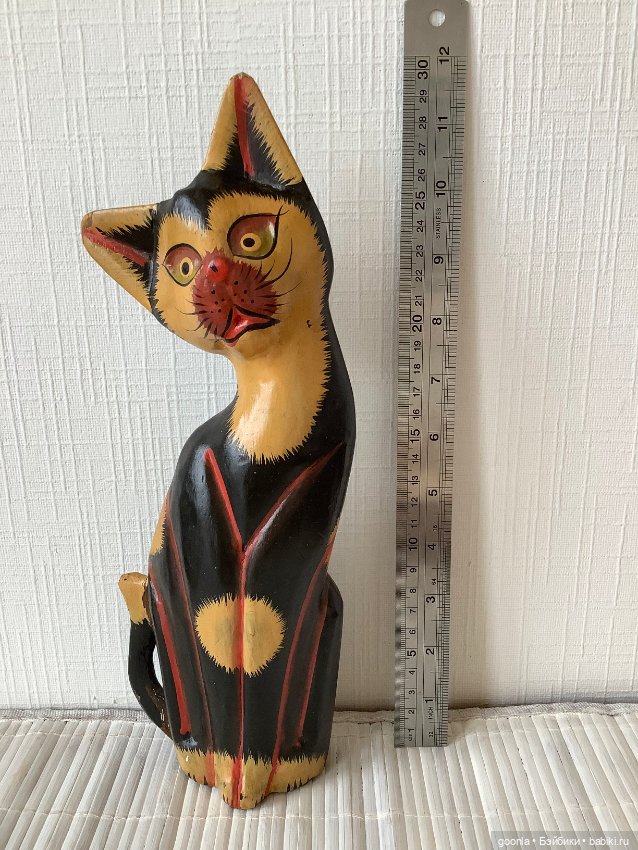 Кошка из дерева — Статуэтки (фото 2)
