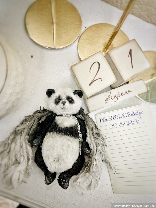 Мастер класс «панда-ангел» 18 см (фото 8)