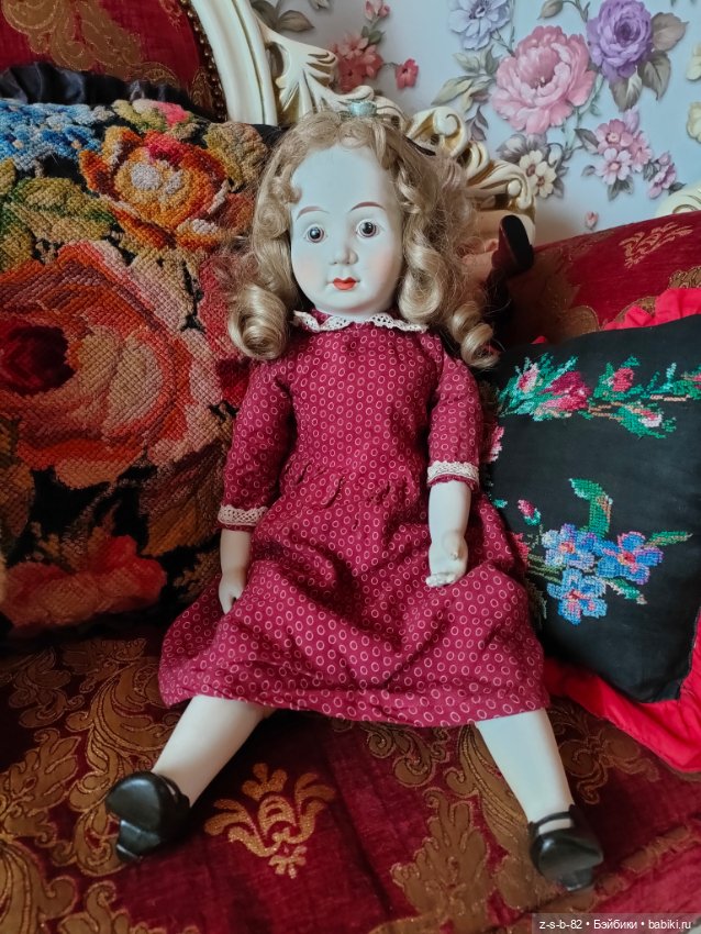 Авторская реплика по мотивам антикварных кукол (фото 5)