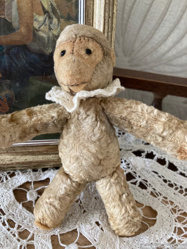 Старинная Обезьянка малышка, 12 см (фото 3)