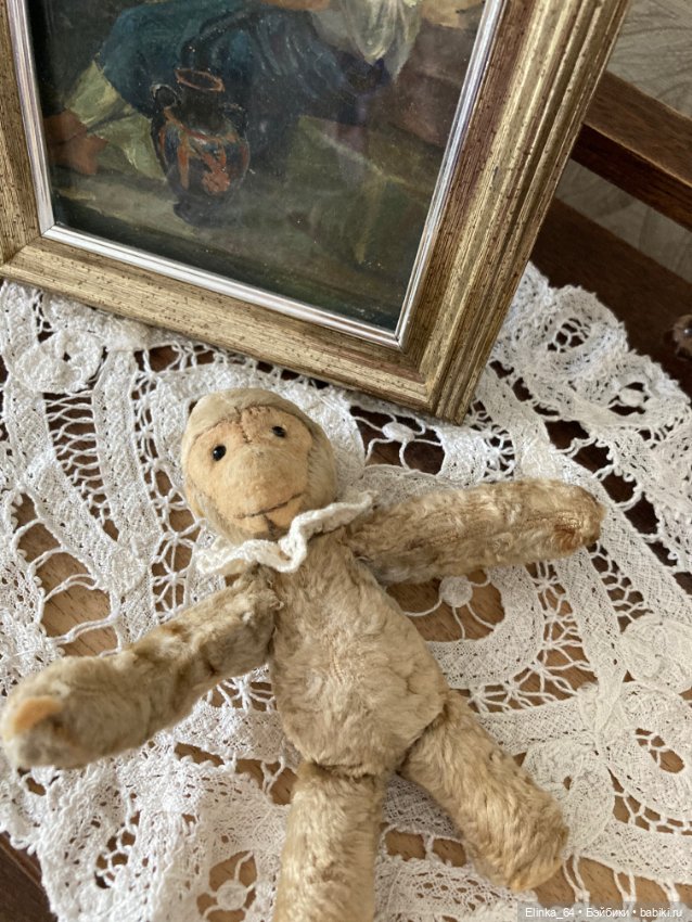 Старинная Обезьянка малышка, 12 см (фото 2)