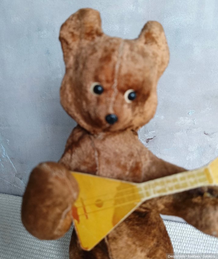 Заводной мишка с балалайкой СССР (фото 2)