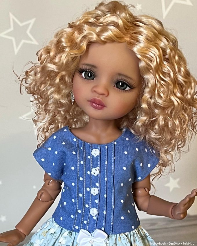 Универсальное платье для кукол ростом 30-32см , две расцветки (фото 10)