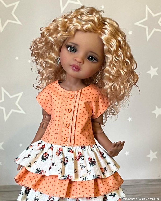 Универсальное платье для кукол ростом 30-32см , две расцветки (фото 5)