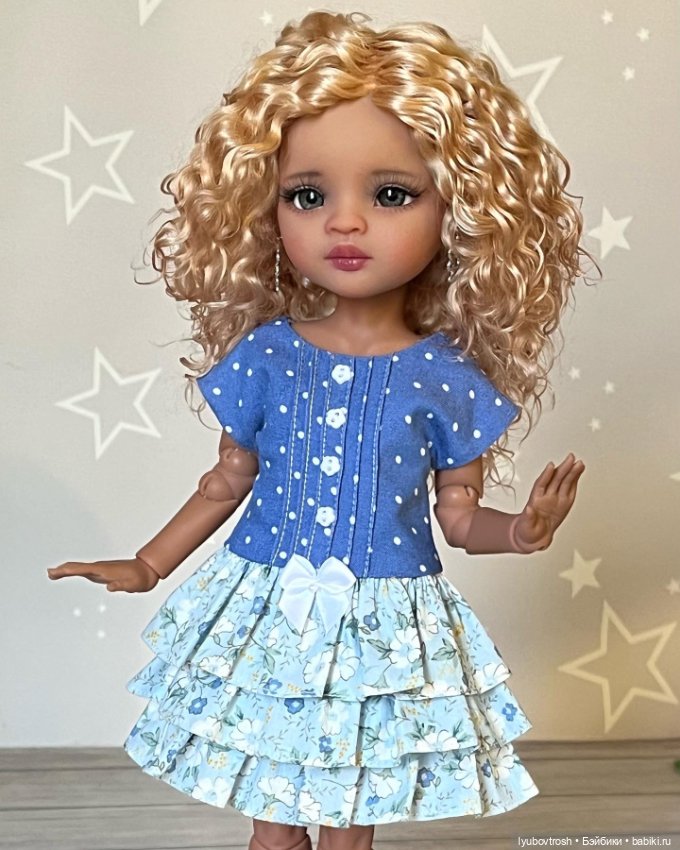 Универсальное платье для кукол ростом 30-32см , две расцветки (фото 8)