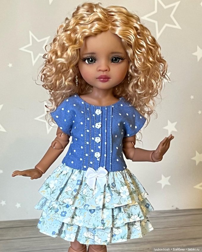 Универсальное платье для кукол ростом 30-32см , две расцветки