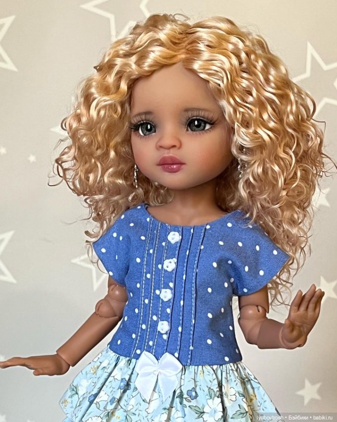 Универсальное платье для кукол ростом 30-32см , две расцветки (фото 9)