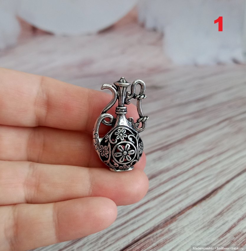 Миниатюра в восточном стиле, серебро (фото 5)