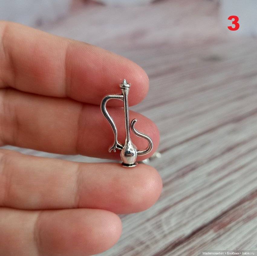 Миниатюра в восточном стиле, серебро (фото 9)