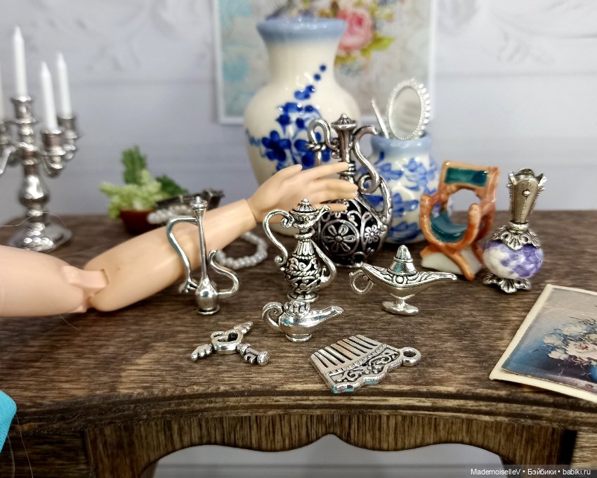 Миниатюра в восточном стиле, серебро (фото 10)