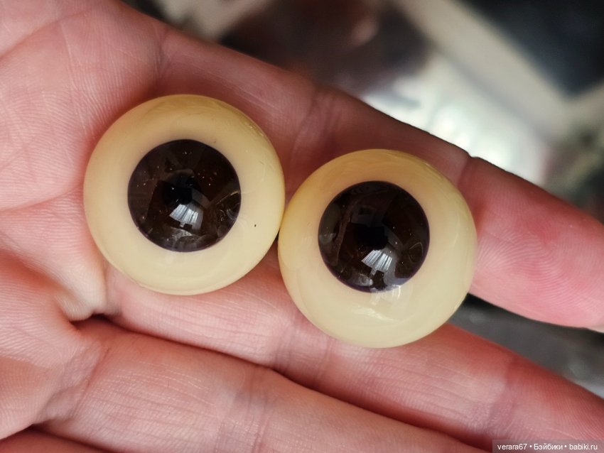 Глаза стекло лауша антикварные 24 мм (фото 2)