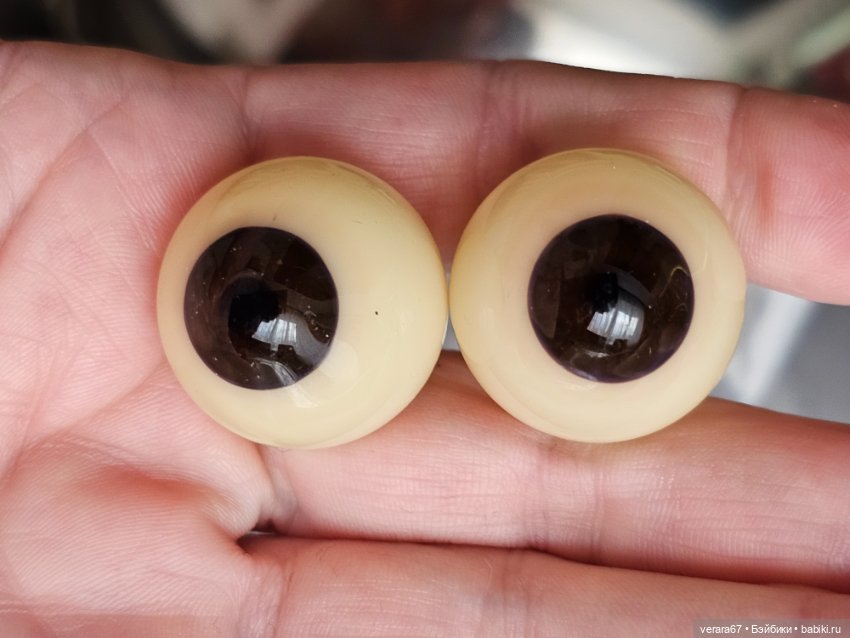 Глаза стекло лауша антикварные 24 мм (фото 3)